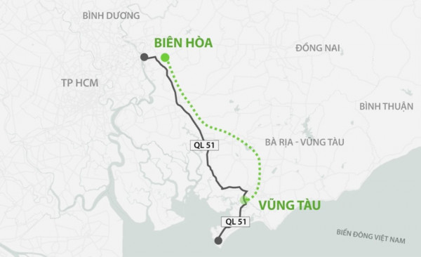 2.600 tỷ đồng được Đồng Nai chi làm cao tốc Biên Hòa - Vũng Tàu