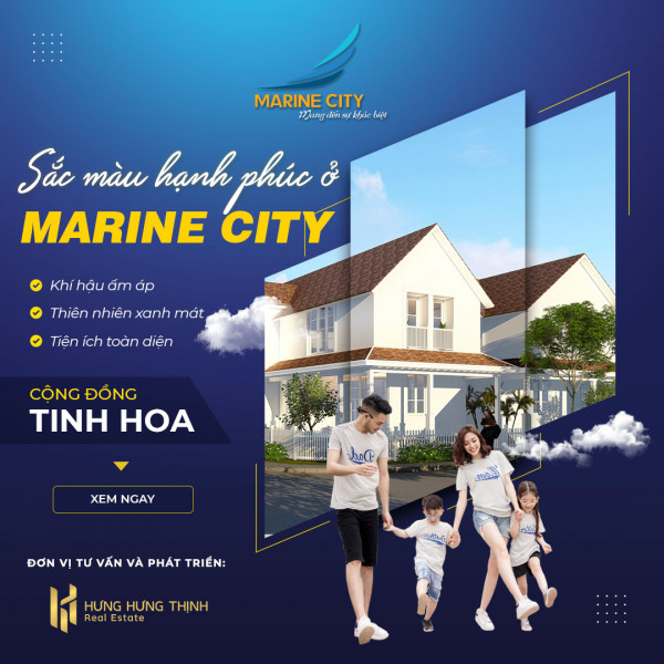 Sắc màu hạnh phúc tại khu đô thị phố biển Marine City Vũng Tàu