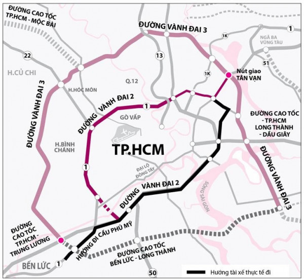 Đường vành đai 3 TP Hồ Chí Minh sẽ khởi công trước ngày 30/6/2023