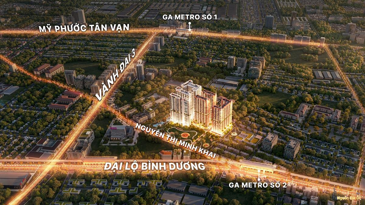 Kết nối vị trí căn hộ Monrei Sài Gòn