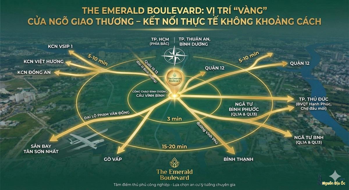 Liên kết vùng The Emerald Boulevard