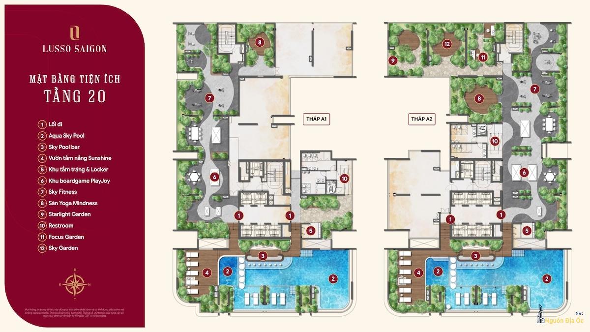 Mặt bằng Lusso D'Arte La Pura tầng 20