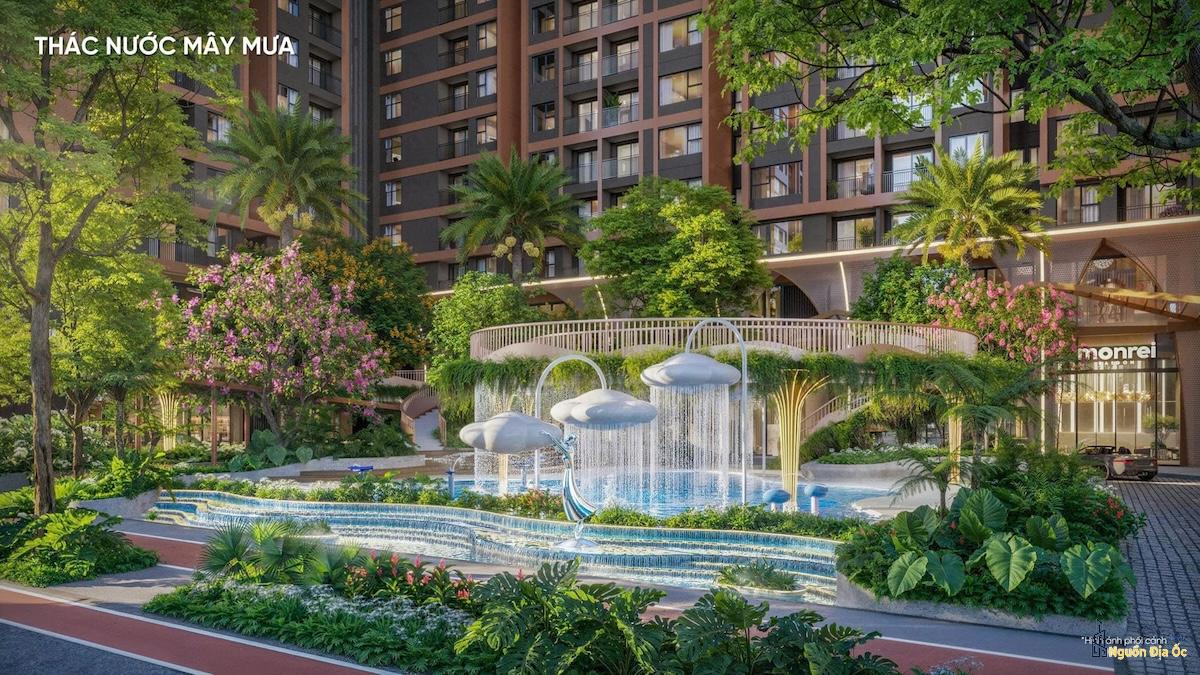 Tiện ích thác nước mây Monrei SaiGon