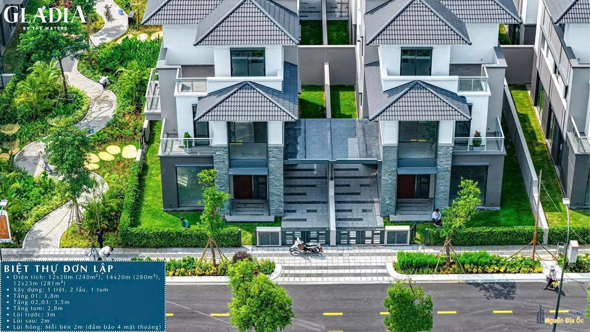 Mẫu biệt thự đơn lập Gladia Khang Điền