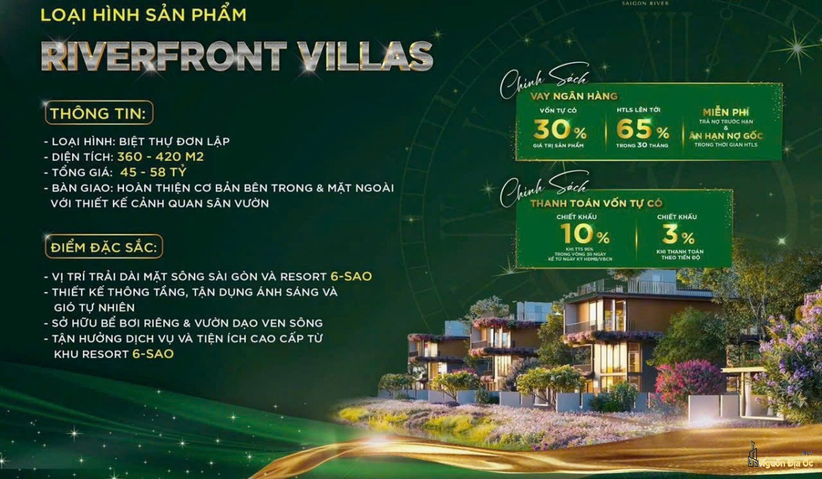 Giá Biệt thự đơn lập Eco Village Saigon River Đồng Nai