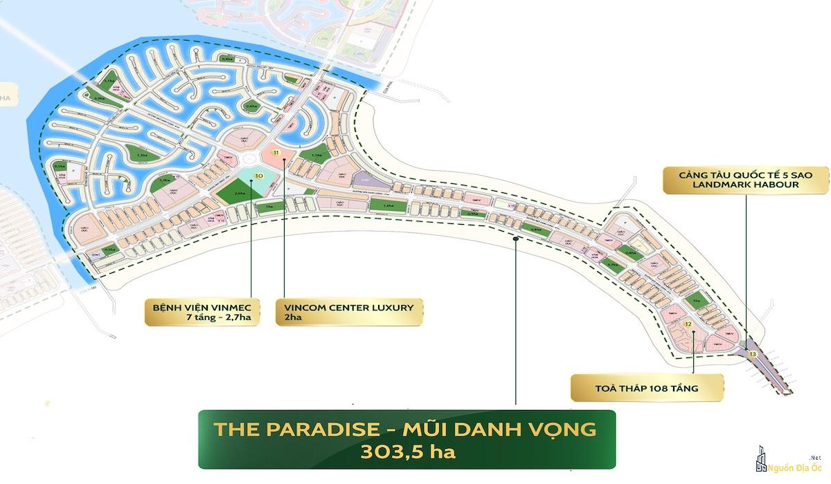 Mặt bằng phân khu C Vinhomes Cần Giờ