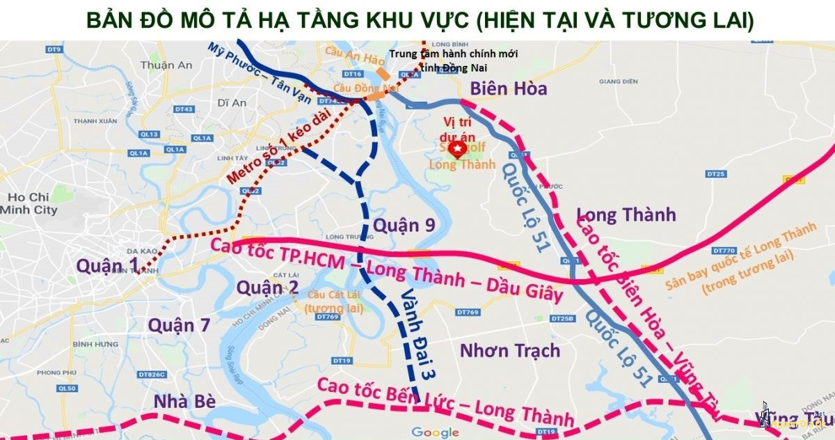 Sơ đồ cao tốc Biên Hòa -Vũng Tàu