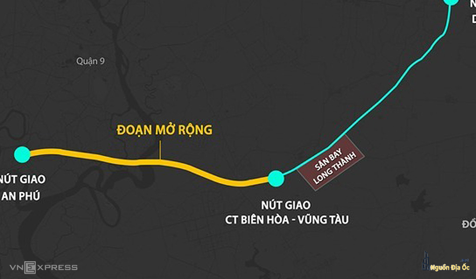 Dự án mở rộng cao tốc TP HCM - Long Thành - Dầu Giây