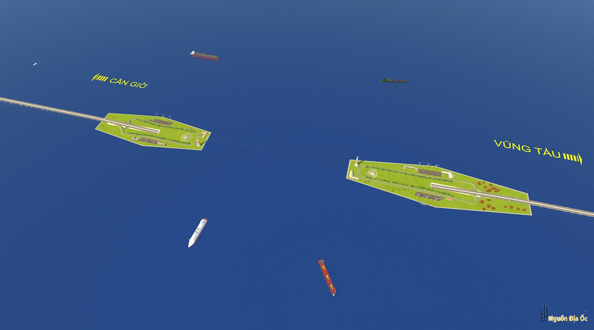 Đảo nhân tạo đường vượt biển Cần Giờ Đảo nhân tạo đường vượt biển Cần Giờ