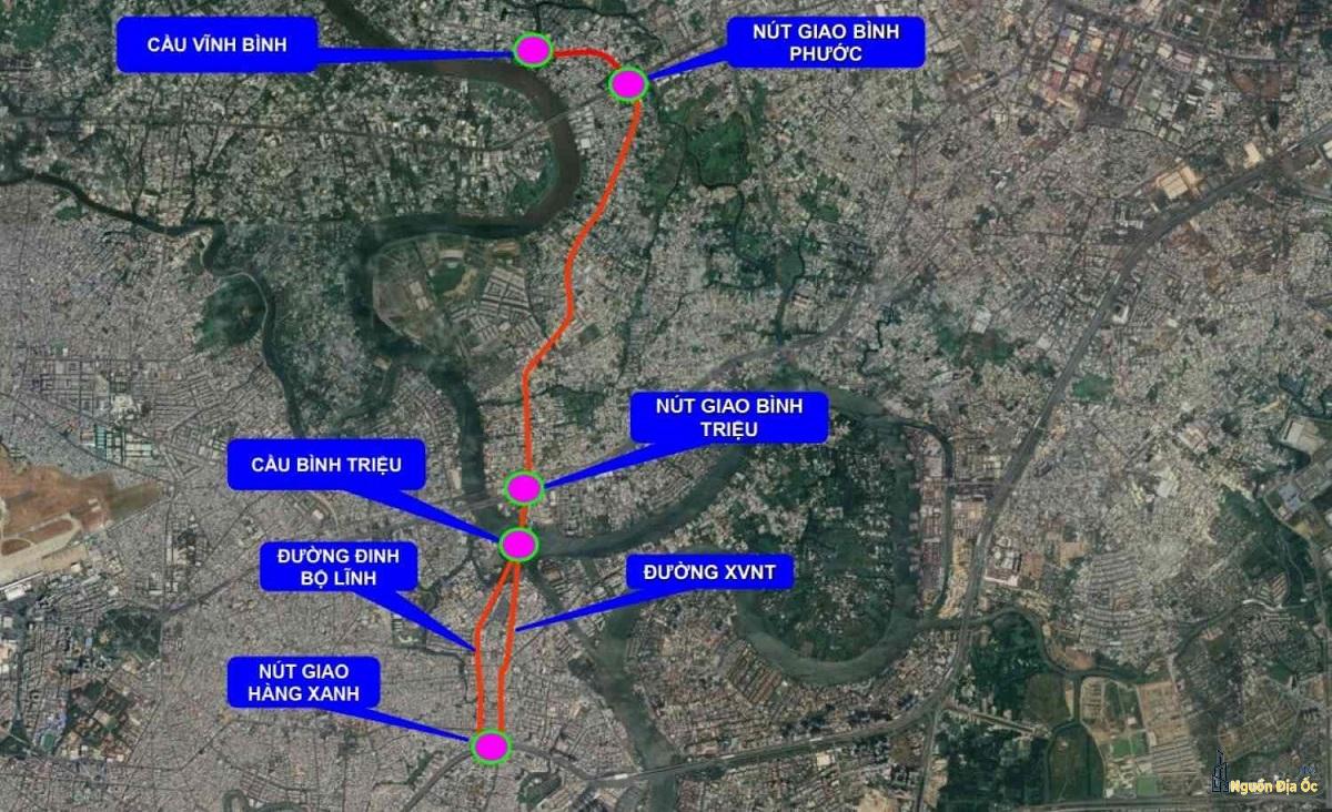 Sơ đồ tuyến Ql 13