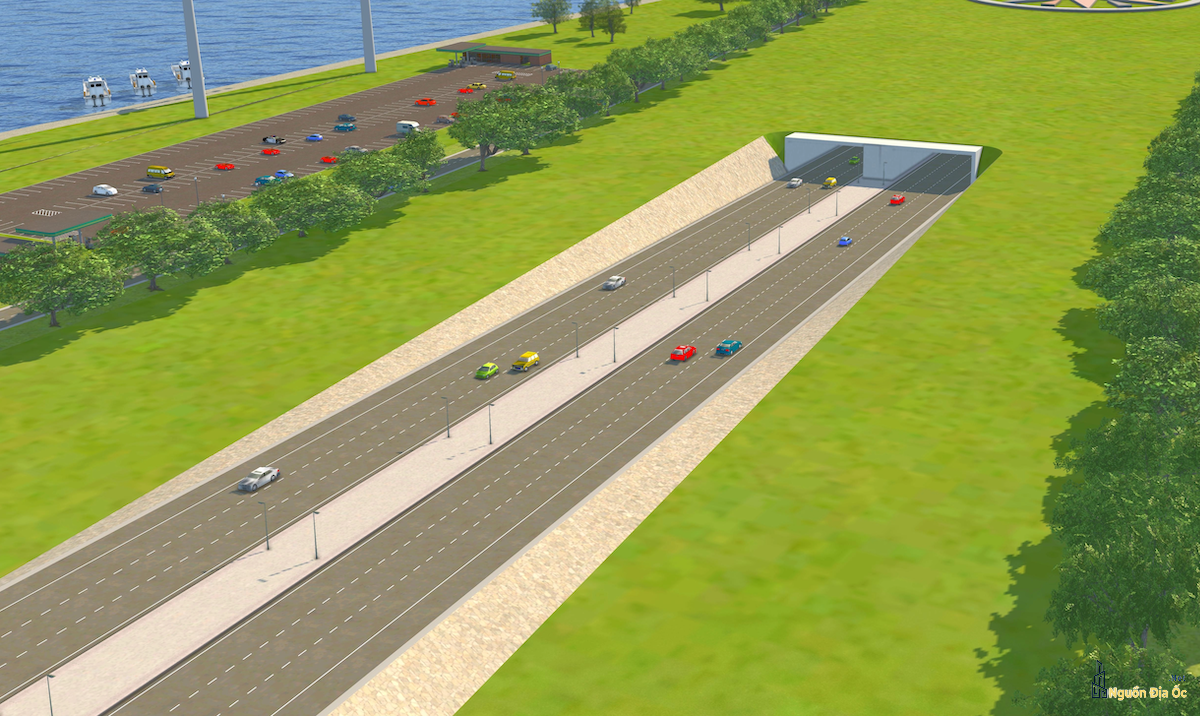 Hầm trên đường vượt biển Cần Giờ